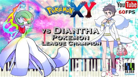 Synthesia Pokemon XY Diantha Battle Theme Piano Arrangement