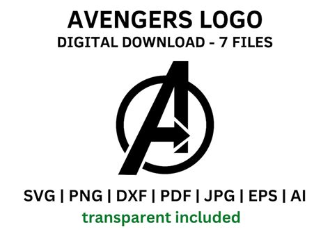 Avengers Svg Logo For Cricut Craft Machines Sublimation Etsy