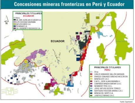 Concesiones Mineras Fronterizas En Per Y Ecuador La Nueva Cedib