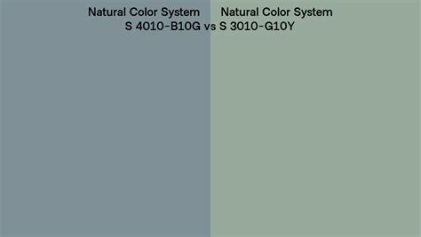 Natural Color System S 4010 B10G Vs S 3010 G10Y Side By Side Comparison