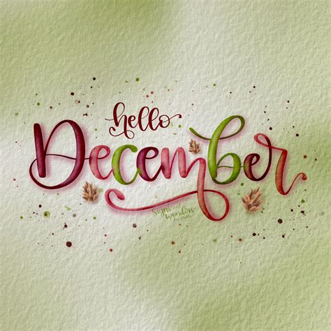 Hello December Calligraphy