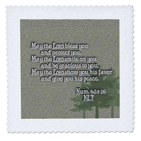 3drose Aarons Blessing Numbers 624 26 Bible Verse Quilt Square 8 By