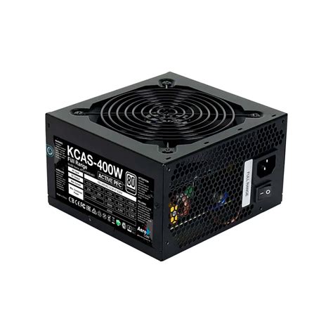 Fonte Gamer Aerocool Atx Kcas 400w 80 Plus Full Range Pfc Lojaibyte