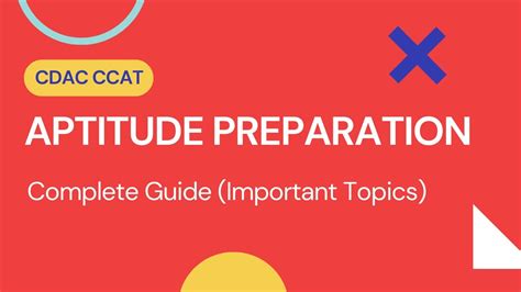 Aptitude Preparation For Cdac Ccat Entrance Exam Cdac Ccat Youtube