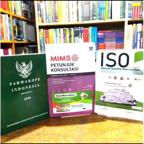 Jual Buku Paket Farmasi Iso Mims Dan Farmakope Edisi Shopee Indonesia