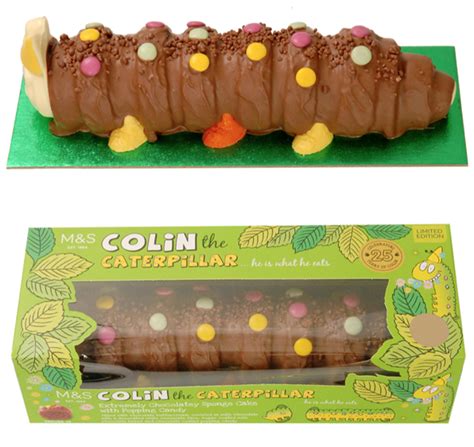 Marks and Spencer 's Colin The Caterpillar cake is 25 today! Happy ...