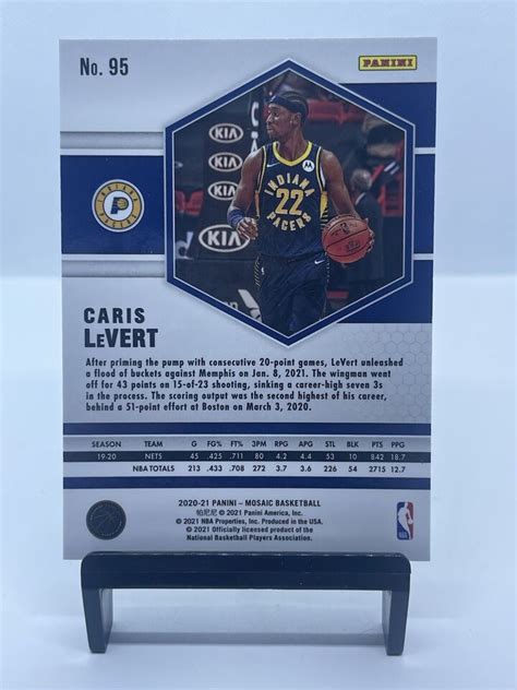 Panini Mosaic Caris Levert Base Card Mosaic Prizm Indiana