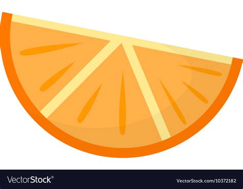 Orange slice Royalty Free Vector Image - VectorStock