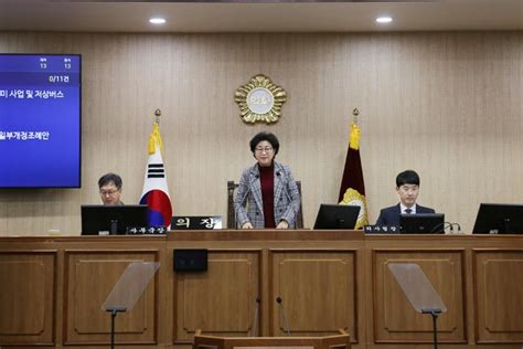 제226회 통영시의회임시회 폐회