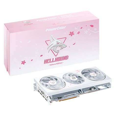 Buy Powercolor Radeon Rx 7800 Xt Hellhound Sakura Limited Oc 16gb [rx7800xt 16g L Oc Sakura