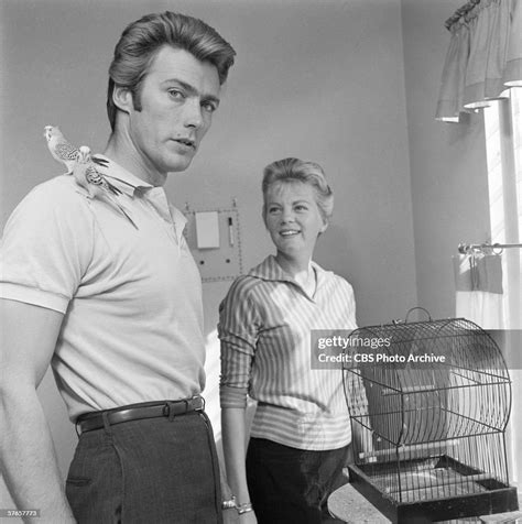 American Actor Clint Eastwood And His Wife Maggie Johnson Play With