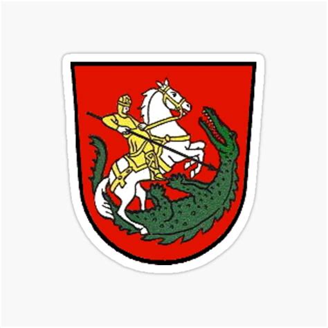 Sankt Georgen Im Schwarzwald Coat Of Arms Germany Sticker For Sale