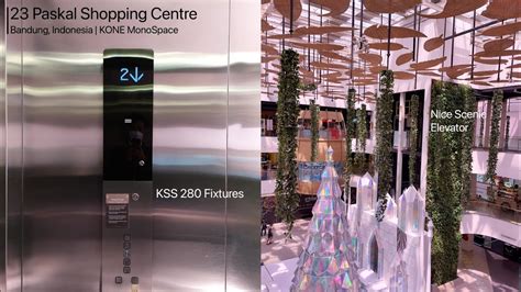 KONE MonoSpace Scenic Elevator With KSS 280 At 23 Paskal Shopping