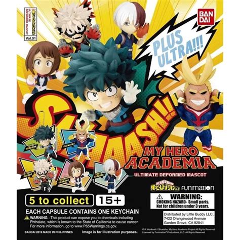 Set Gashapon Figuras Bandai Lote 50 Articulos My Hero Academia Capsule