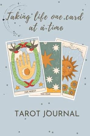 Tarot Card Journal Single And Three Card Spread Tarot Card Reading