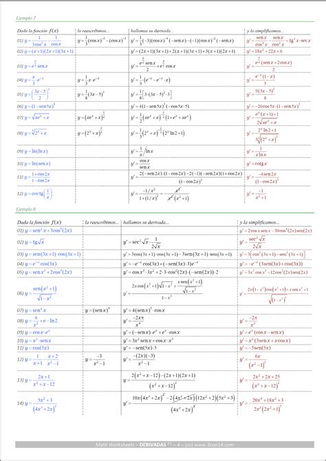 3con14 Matemáticas B Hoja 004 123 Ejercicios resueltos de