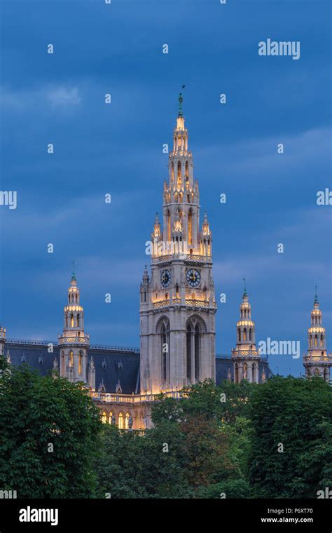 Austria, Vienna, Rathausplatz, City Hall Stock Photo - Alamy