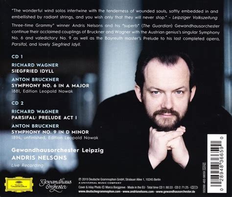 Gewandhausorchester Leipzig Andris Nelsons Bruckner Symphonies Nos