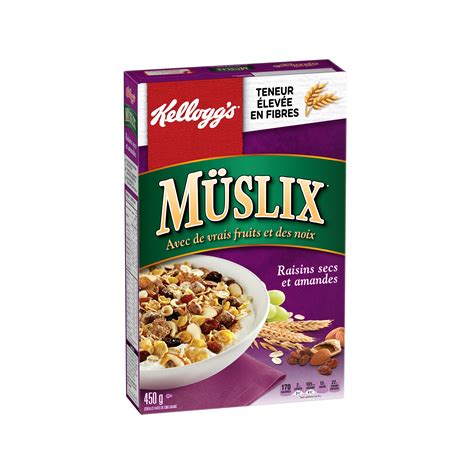 C R Ales M Slix Raisins Secs Et Amandes Kellogg S Canada