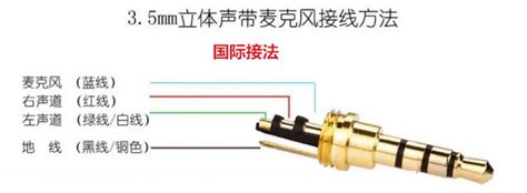 35mm音频线接法耳机35mm插头接线方法 科技师