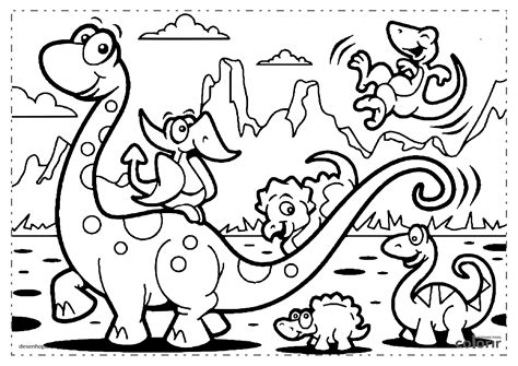 Desenhos De Dinossauros Para Colorir