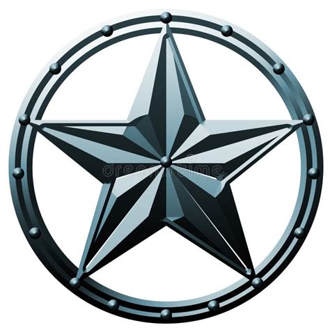 Blue Star Logo Metal Royalty Free Stock Image - Image: 17860606