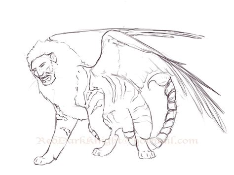 Sketch Manticore By Kreepingspawn On Deviantart