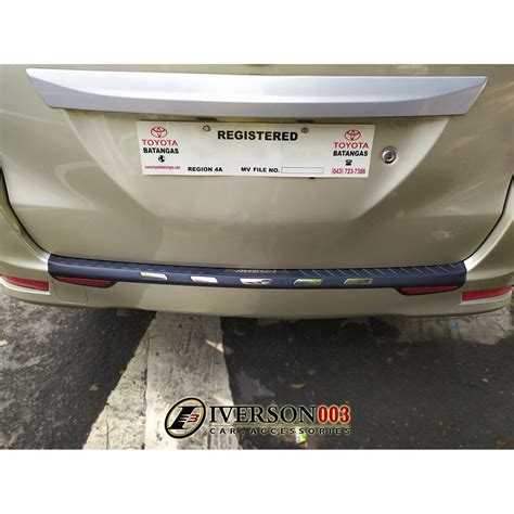 Toyota Avanza 2012 To 2018 Rear Bumper Guard Shopee Philippines