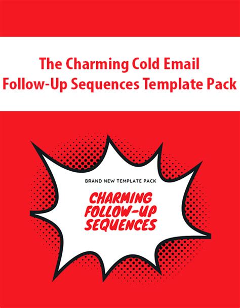 The Charming Cold Email Follow-Up Sequences Template Pack - Trading ...