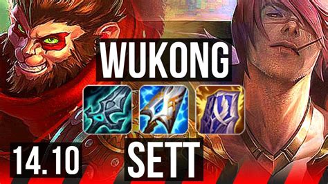 Wukong Vs Sett Top Rank 5 Wukong 6k Comeback 1348 Dominating