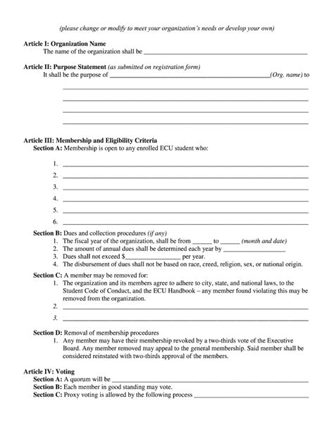 Simple Constitution Template Fill Out And Sign Online Dochub