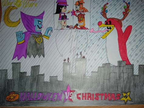 Halloween vs Christmas by poidevinleo68 on DeviantArt