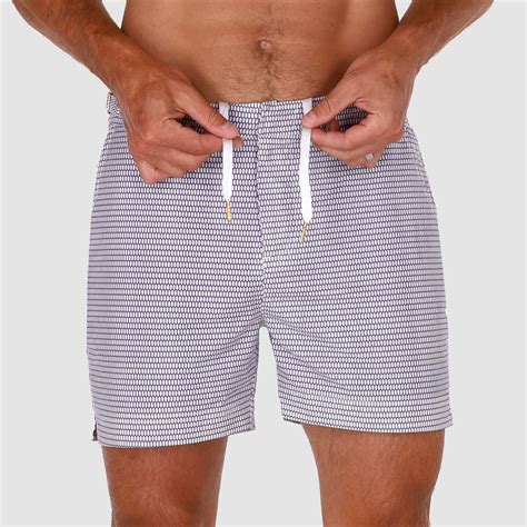 Avalon Del Rey 45 Inch Inseam Swim Trunks Honeycomb Blue