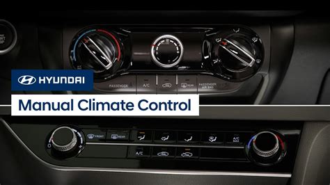 Manual Climate Control Hyundai Youtube