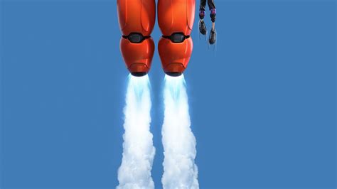 Hiro And Baymaxs Flight Big Hero 6 Hd Wallpaper