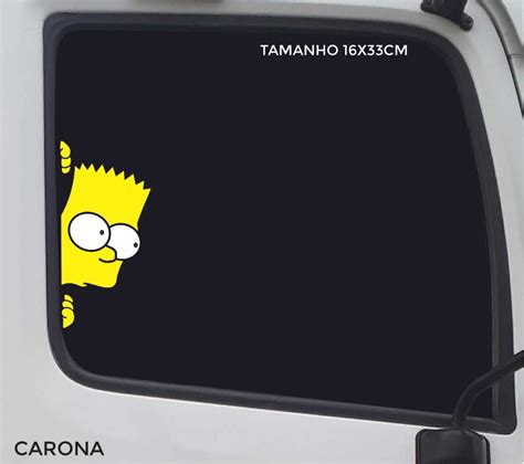 Adesivo Bart Simpsons Caminh O Moda Top Carro Vidro Homer Mercadolivre