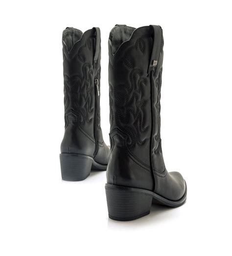 Mustang Botas Tanubis negro Altura tacón 6cm Tienda Esdemarca