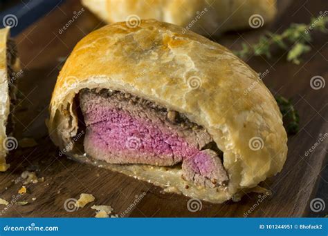 Individual Beef Wellington With Mushroom Sauce Royalty Free Stock