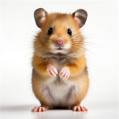 Cute Hamster Isolated On White Backgeround Created With Generative Ai