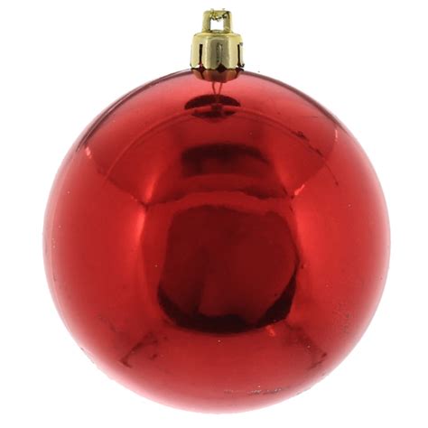 15cm Shiny Red Bauble The Christmas Shop