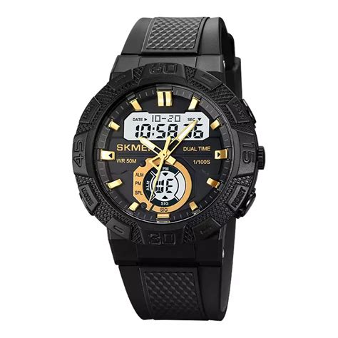 Jual Skmei Jam Tangan Pria Skmei Gdwt Digital Analog Dial Black