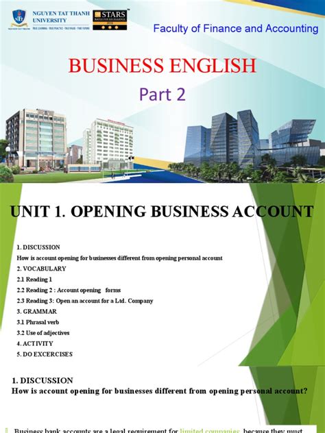 Unit 1 Opening Business Account Pdf