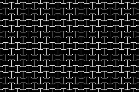 Premium Vector Black Seamless Pattern Of Pavement With Interlocking