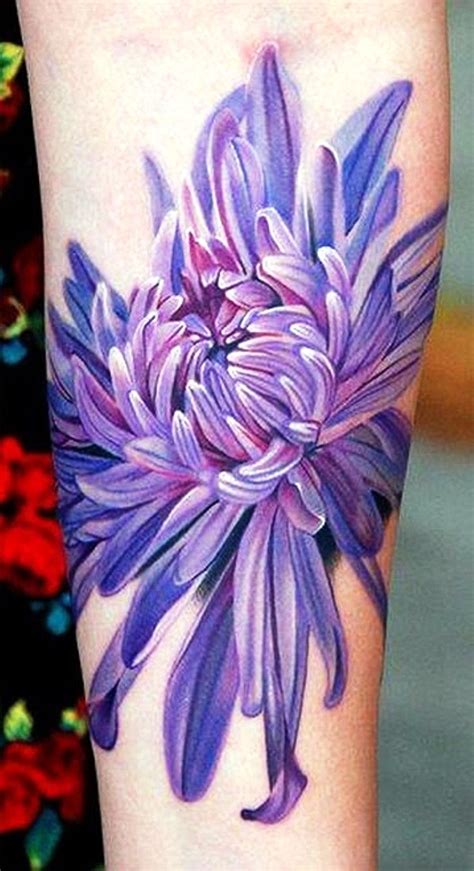 Chrysanthemum Tattoos Tattoofan Purple Tattoos Chrysanthemum