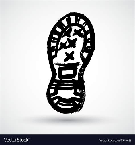 Boot print Royalty Free Vector Image - VectorStock