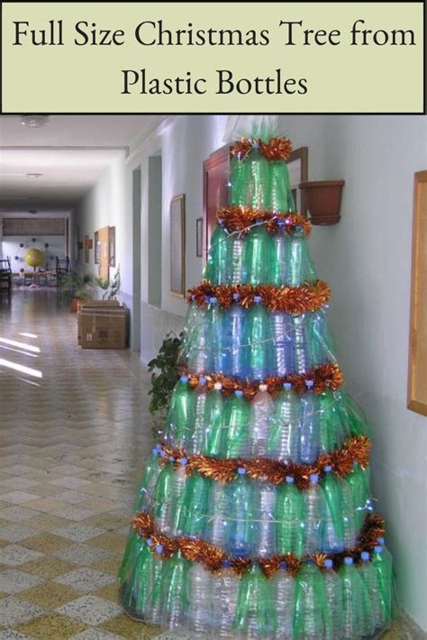 Full Size Christmas Tree From Plastic Bottles Recycled Christmas Tree Creative Christmas