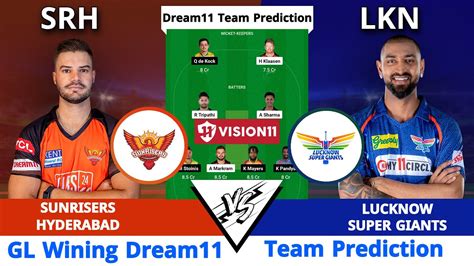 SRH Vs LKN Dream11 Prediction SRH Vs LKN Dream11 Prediction Today