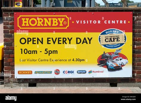 Sign for the Hornby Visitor Centre in Margate, Kent Stock Photo - Alamy