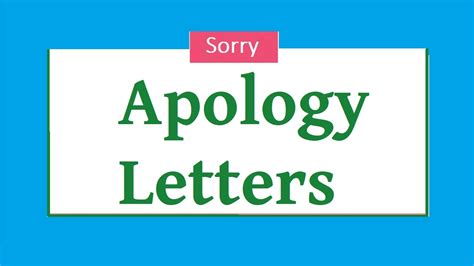 Apology Letter Template | Free Word Templates