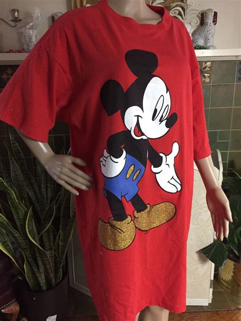 Mickey Mouse Oversized T Shirt Mickey Mouse Oversized Shirt L Etsy